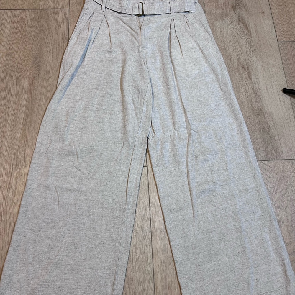 Banana Republic Women's Wide-Leg Linen Blend Pants (Size 4)